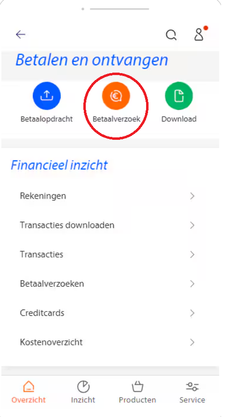 Rabobank betaalverzoek