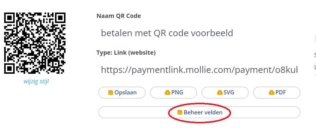 Beheer velden
