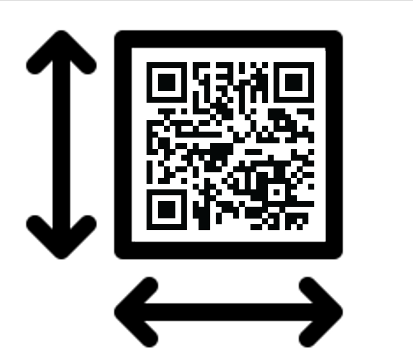Hoe groot moet een QR code zijn?